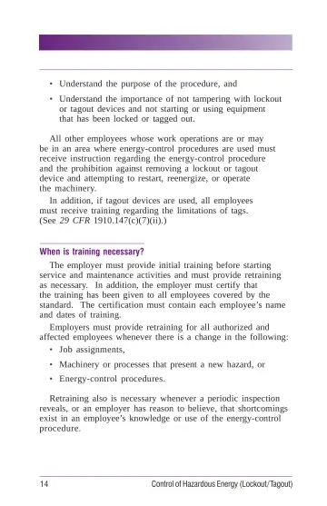 Page 20: When is training necessary?