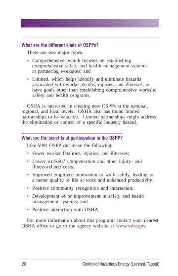 Page 34: What are the different kinds of OSPPs?