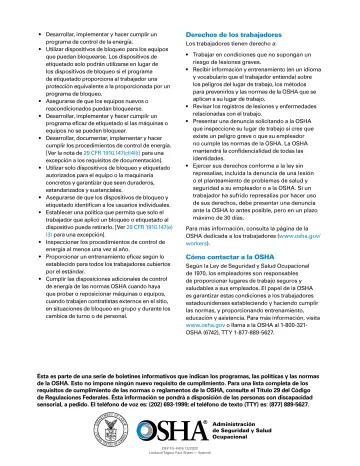 Page 2: Derechos de los trabajadores