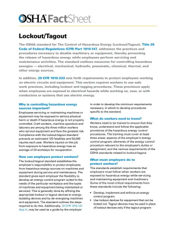 Page 1: FactSheet