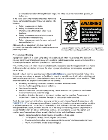 Page 3: a complete amputation of the right middle finger. The rotary valve was not labeled…