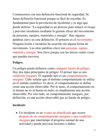 Page 3: Comencemos con una definición funcional de seguridad. Se llama definición funcional porque…