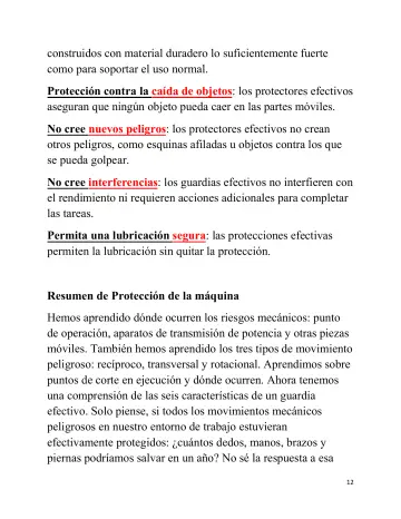 Page 12: construidos con material duradero lo suficientemente fuerte como para soportar el uso…