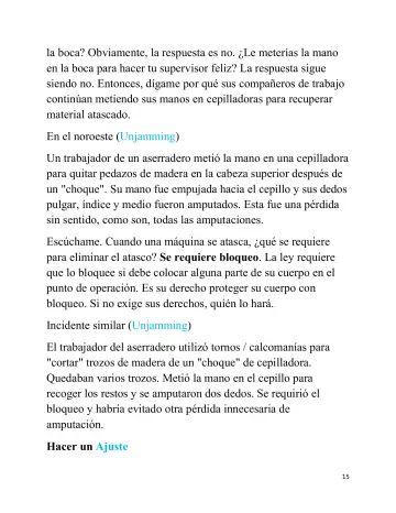 Page 15: la boca? Obviamente, la respuesta es no. ¿Le meterías la mano en la boca para hacer tu…