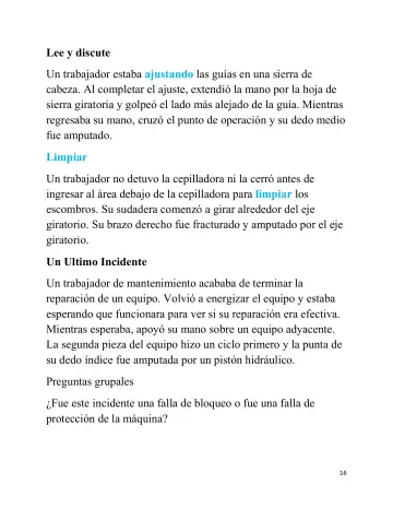 Page 16: Lee y discute