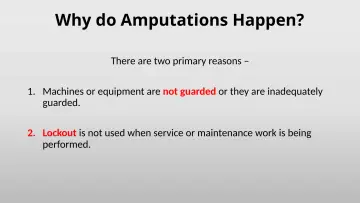 Slide 15: Why do Amputations Happen?