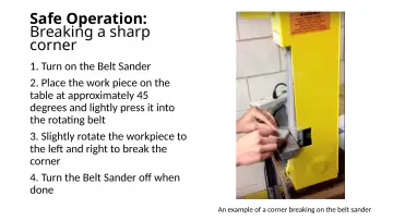 Slide 15: Safe Operation: Breaking a sharp corner
