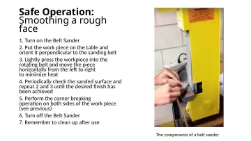Slide 16: Safe Operation: Smoothing a rough face