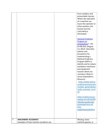 Page 3: from needless and preventable injuries. Where the operation of a machine can injure the…