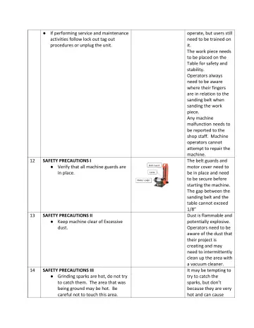 Page 6: If performing service and maintenance activities follow lock out tag out procedures or…