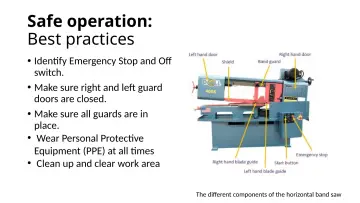 Slide 15: Safe operation: Best practices