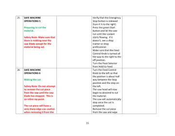 Page 15: SAFE MACHINE OPERATIONS 5