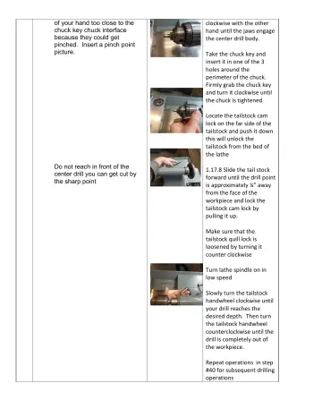 Page 19: of your hand too close to the chuck key chuck interface because they could get pinched. …