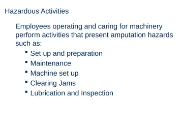 Slide 9: Hazardous Activities