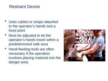 Slide 28: Restraint Device