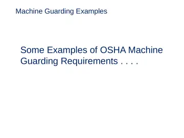 Slide 37: Machine Guarding Examples