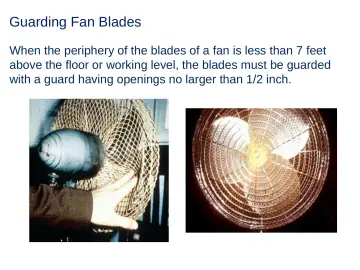 Slide 38: Guarding Fan Blades