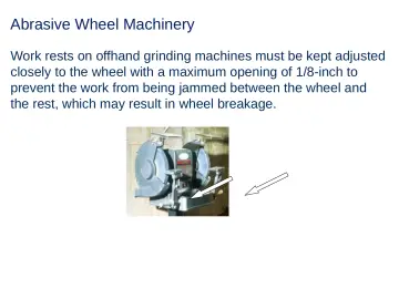 Slide 39: Abrasive Wheel Machinery