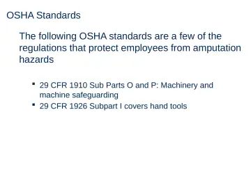 Slide 44: OSHA Standards