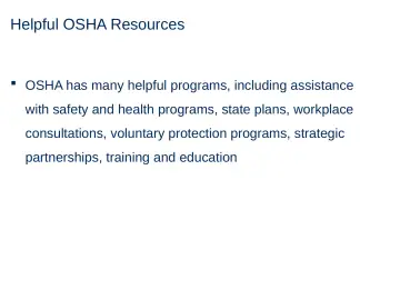 Slide 45: Helpful OSHA Resources