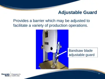 Slide 13: Adjustable Guard
