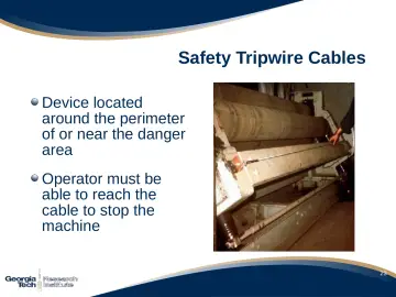 Slide 24: Safety Tripwire Cables