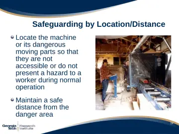 Slide 25: Safeguarding by Location/Distance