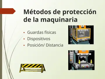 Slide 13: Métodos de protección de la maquinaria