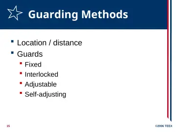 Slide 15: Guarding Methods