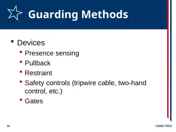 Slide 16: Guarding Methods