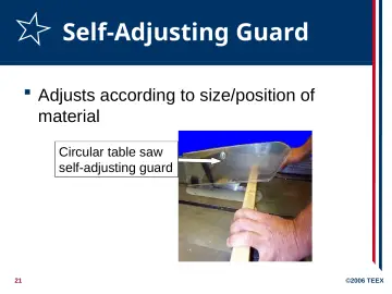 Slide 21: Self-Adjusting Guard