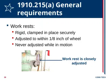 Slide 39: 1910.215(a) General requirements