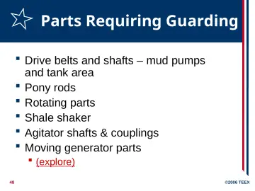 Slide 48: Parts Requiring Guarding