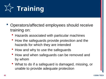 Slide 62: Training