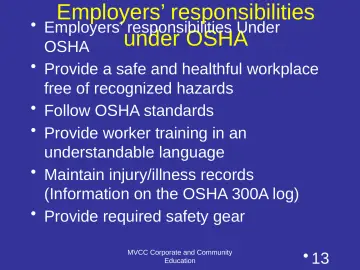 Slide 13: Employers’