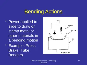Slide 29: Bending Actions