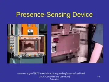 Slide 44: Presence-Sensing Device