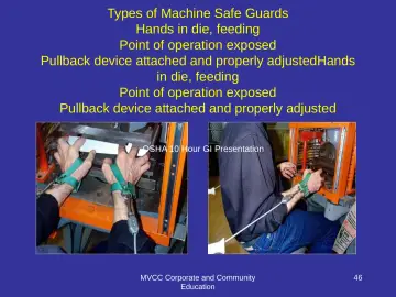 Slide 46: Types of Machine Safe Guards