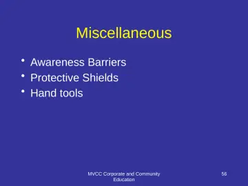 Slide 56: Miscellaneous