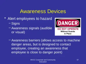 Slide 57: Awareness Devices