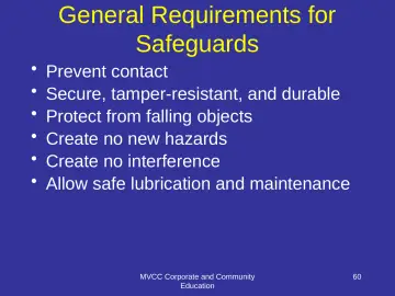 Slide 60: General Requirements for Safeguards