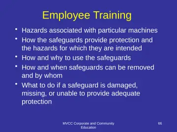 Slide 66: Employee Training