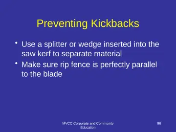 Slide 96: Preventing Kickbacks