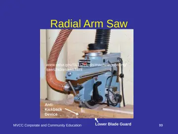 Slide 99: Radial Arm Saw