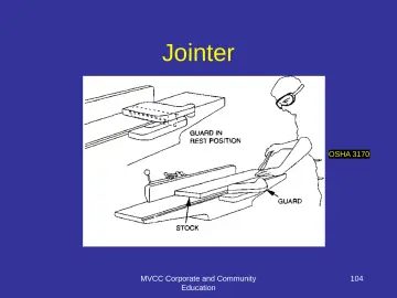 Slide 104: Jointer