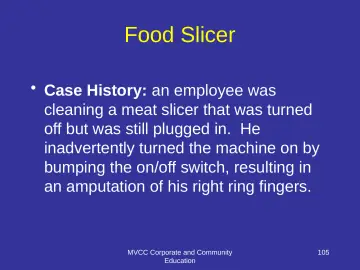 Slide 105: Food Slicer
