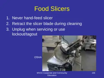 Slide 106: Food Slicers