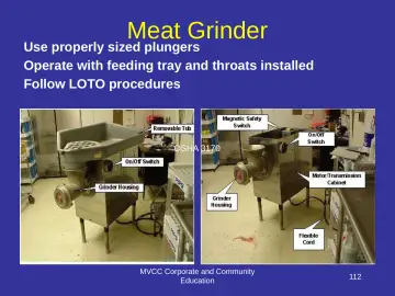 Slide 112: Meat Grinder