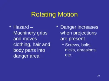Slide 20: Rotating Motion