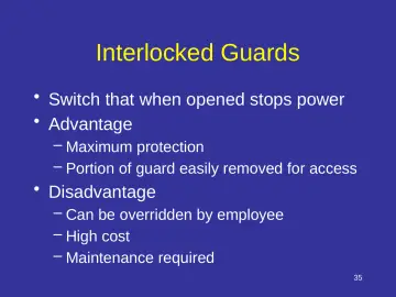 Slide 35: Interlocked Guards